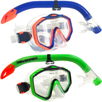 NEW LAND & SEA SEAHORSE SINGLE LENS KIDS MASK & SNORKEL SET - SPLASH GUARD