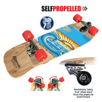 NEW ADRENALIN SURF-PRO URBAN SURFER SELF PROPELLED SKATEBOARD 32 INCH