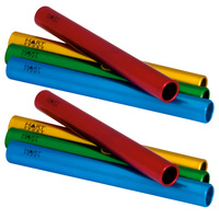 HART ALUMINIUM ATHLETICS RELAY BATON - SET OF 8 - JUNIOR / SENIOR SIZES