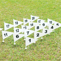 HART NUMBERED MARKING FLAG SET - SET OF 20 MARKING FLAGS (44-130)