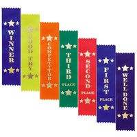 HART SPORT STAR PLACE RIBBONS - PACK OF 50 - MULTIPLE DESIGNS