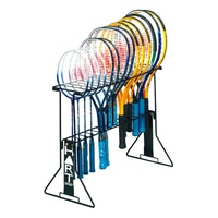 HART TENNIS / BADMINTON PORTABLE RACQUET RACK - LIGHTWEIGHT METAL FRAME (3-156)