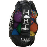 HART 4 STRIP MESH BALL CARRY BAG - STRONG MESH W/ REINFORCED VINYL BASE (41-308)