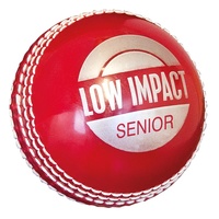 HART LOW IMPACT PVC CRICKET BALL - RED - JUNIOR / SENIOR - TWO PIECE