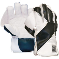 HART HS92 CRICKET WICKET KEEPING GLOVES - LARGE - LEATHER LINING (7-035)