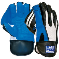 HART DIAMOND CRICKET WICKET KEEPING GLOVES - CALF LEATHER CONSTRUCTION