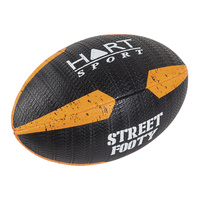 HART STREET RUGBY BALL-EXTRA TOUGH SYNTHETIC THREE PLY STREET RUGBY BALL (9-165)