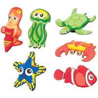 HART POOL CREATURES SET - COLOURFUL SET OF SIX ANIMALS THAT SINK (18-708)