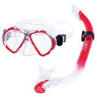 HART MANTIS ADULT SNORKEL SET - SOFT SILICONE SKIRT FOR COMFORT (18-260)
