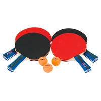 HART TABLE TENNIS FOUR PLAYER CLUB SET - FOUR CLUB BATS AND THREE BALLS (21-066)