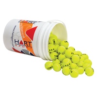 HART BUCKET OF X-OUT TENNIS BALLS - BUCKET OF 100 BALLS - DURABLE BALL (19-213)