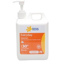 CANCER COUNCIL EVERYDAY SPF 30+ SUNSCREEN - 2 HOURS WATER RESISTANT 1L (12-299)