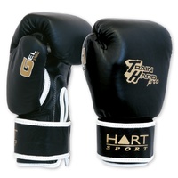 HART TRAIN HARD PRO BOXING GLOVES - HIGHEST QUALITY LEATHER (6-398)