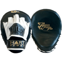 HART TRAIN HARD PRO CURVED FOCUS PADS - TOP OF THE RANGE LEATHER PADS (6-417)