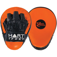 HART TRAIN HARD CURVED FOCUS PADS - HIGH QUALITY LEATHER (6-423)