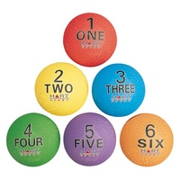HART NUMBERED PLAYBALL SET - EACH DIFFERENT COLOUR BALL HAS A NUMBER (33-288)