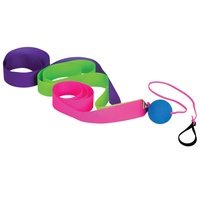 HART POI BALL - SOFT FEEL BALL ON A STRING WITH STREAMERS ATTACHED (16-171)