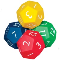HART 12 SIDED DICE SET - IDEAL TEACHING AID FOR COUNTING (33-076)