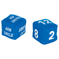 HART FITNESS DICE SET - SET OF TWO HEAVY DUTY FABRIC DICE (33-074)
