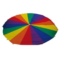 HART RAINBOW PARACHUTE - MULTI-COLOURED STURDY NYLON PARACHUTE