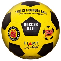 HART SCHOOL RUBBER SOCCER BALL - DISTINCT SCHOOL COLOURS AND PATTERNS