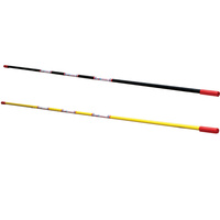 HART FIBREGLASS HIGH JUMP CROSSBAR WITH FLAT RUBBER END CAPS