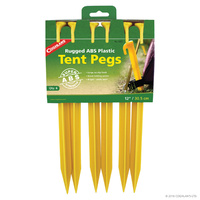 COGHLANS RUGGED ABS PLASTIC TENT PEGS - PACK OF 6 - 30.5CM LONG (COG 9312)
