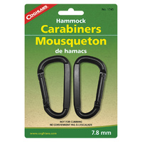 COGHLANS HAMMOCK CARABINERS 500KG WEIGHT CAPACITY - 2 PACK (COG 1745)
