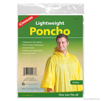 COGHLANS LIGHTWEIGHT WATERPROOF VINYL MATERIAL PONCHO - YELLOW (COG 9268)