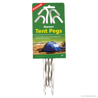 COGHLANS SKEWER ALUMINIUM TENT PEGS - PACK OF 4 - 9 INCH / 23CM (COG 1009)