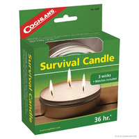 COGHLANS SURVIVAL CANDLE - 3 WICKS FOR VARIABLE LIGHT & HEAT (COG 9248)