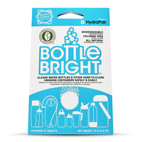 HYDRAPAK BOTTLE BRIGHT WATER BOTTLE CLEANER TABLETS - PACK OF 12 (HYD BB112)