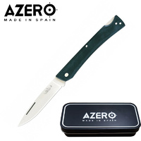 AZERO BLUE MICARTA THIN POCKET KNIFE - 175MM OVERALL LENGTH (A180101)
