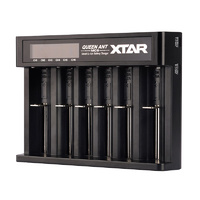 XTAR QUEEN ANT 6 BAY LITHIUM BATTERY CHARGER POWERED BY USB INPUT (BAT-MC6)