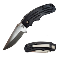Fury Captain Black Pocket Knife 95mm Closed Length (44413)