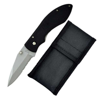 Fury Black Pad Folding Pocket Knife 110mm Closed Length (44480)
