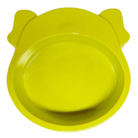Scream Dog Face Heavy Duty Plastic Dog Bowl Loud Green 350ml