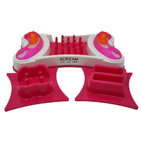 Scream 2-in-1 Slow Feed Interactive Cat Bowl Loud Pink