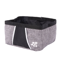 Zippy Paws Adventure Travel Foldable Bowl for Dogs Graphite 650ml