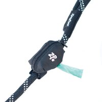 Zippy Paws Adventure Leash Bag Dog Poop Bag Dispenser Volcano Black