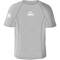 NEW ADRENALIN MENS SURF SHORT SLEEVE LYCRA GREY RASH TOP - UPF 50+ RATING