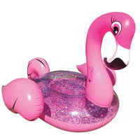 NEW PALM BEACH BLING FLAMINGO RIDE INFLATABLE POOL TOY