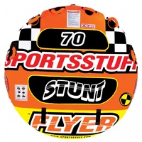Sportsstuff Stunt Flyer 2 Person Inflatable Towable Water Ski Tube 53-1651