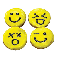 Huds & Toke Emoji Cookie Gourmet Dog Treat 4 Pack 