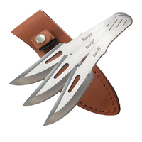 Fury Sure Thrower 3 Knives in Leather Sheath 158mm (60021)