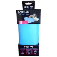 Scream Cool Pad Pet Cooling Mat for Dogs Cats & Small Animals Loud Blue Small