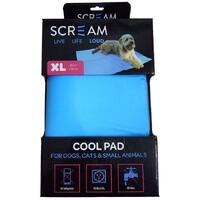 Scream Cool Pad Pet Cooling Mat for Dogs Cats & Small Animals Loud Blue XL