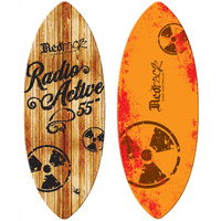 Redback Radioactive Classic Fiberglass Professional Skimboard 55 Inch