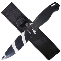 Fury Sea Camouflage Combo Edge Tactical Knife w/ Sheath 302mm (65599)