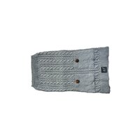 Zeez Cable Knitted Indoor Dog Sweater Grey XS 22cm